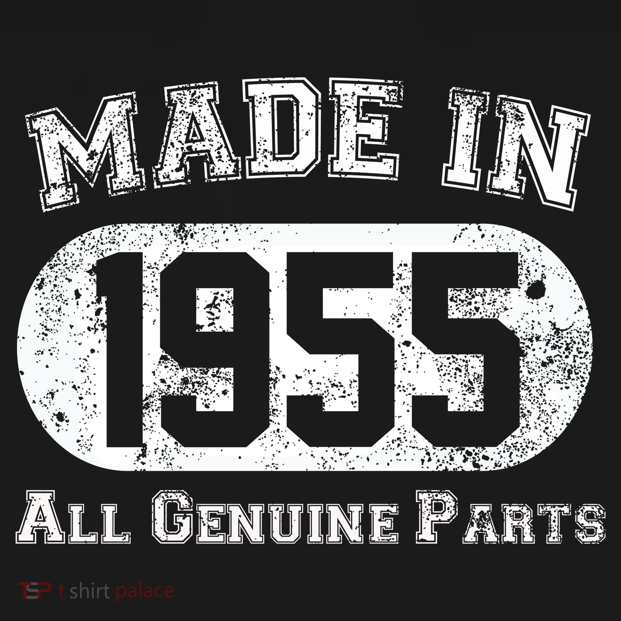 70th Birthday Made In 1955 All Genuine Parts Women's Hoodie
