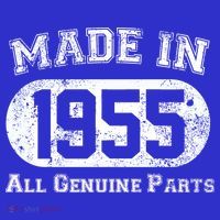 70th Birthday Made In 1955 All Genuine Parts Polo thumb 2