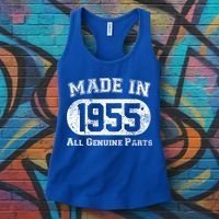 70th Birthday Made In 1955 All Genuine Parts Women's Tank Top thumb 3