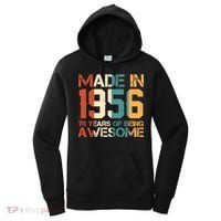 70th Birthday Made In 1956 70 Years Of Being Awesome Women's Hoodie thumb 0