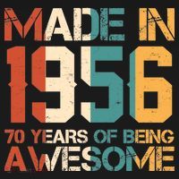 70th Birthday Made In 1956 70 Years Of Being Awesome Women's Hoodie thumb 2