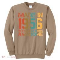 70th Birthday Made In 1956 70 Years Of Being Awesome Sweatshirt thumb 0
