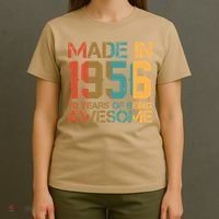 70th Birthday Made In 1956 70 Years Of Being Awesome T-Shirt thumb 4