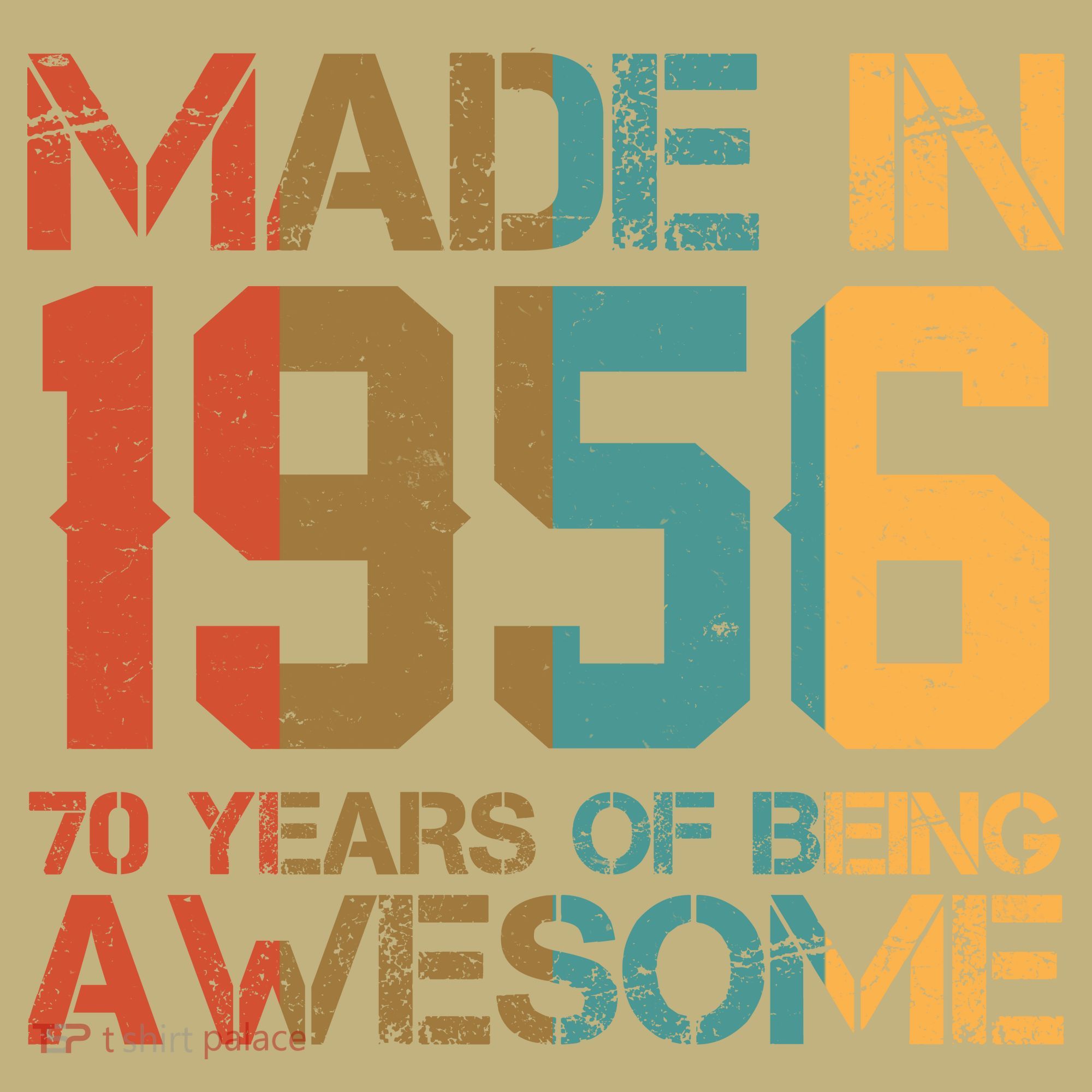 70th Birthday Made In 1956 70 Years Of Being Awesome Polo