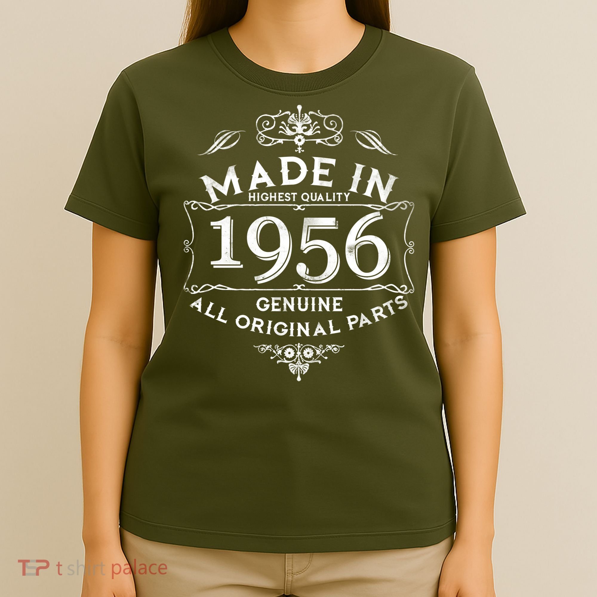 70th Birthday Made In 1956 Highest Quality Genuine All Original Parts T-Shirt