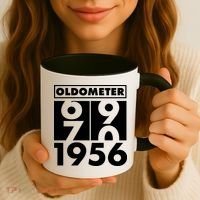 70th Birthday Oldometer 1956 Coffee Mug thumb 3