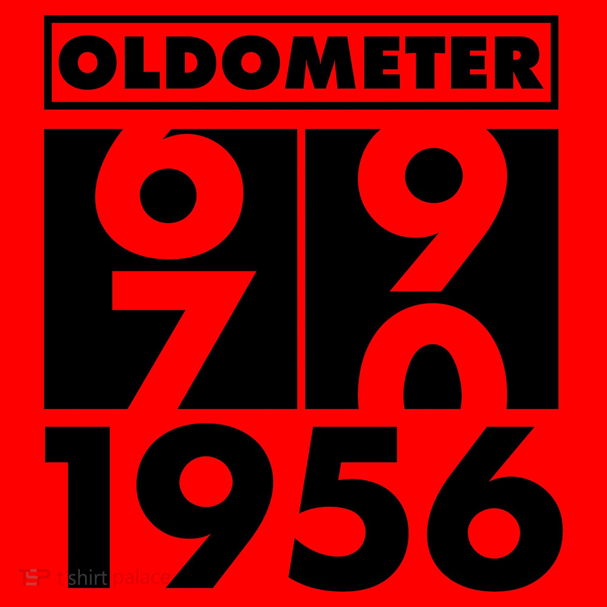 70th Birthday Oldometer 1956 Santa Hat