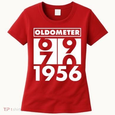70th Birthday Oldometer 1956 Women's T-Shirt