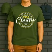 70th Birthday One Of A Kind Since 1956 Classic Built To Last All Original Parts  T-Shirt thumb 6