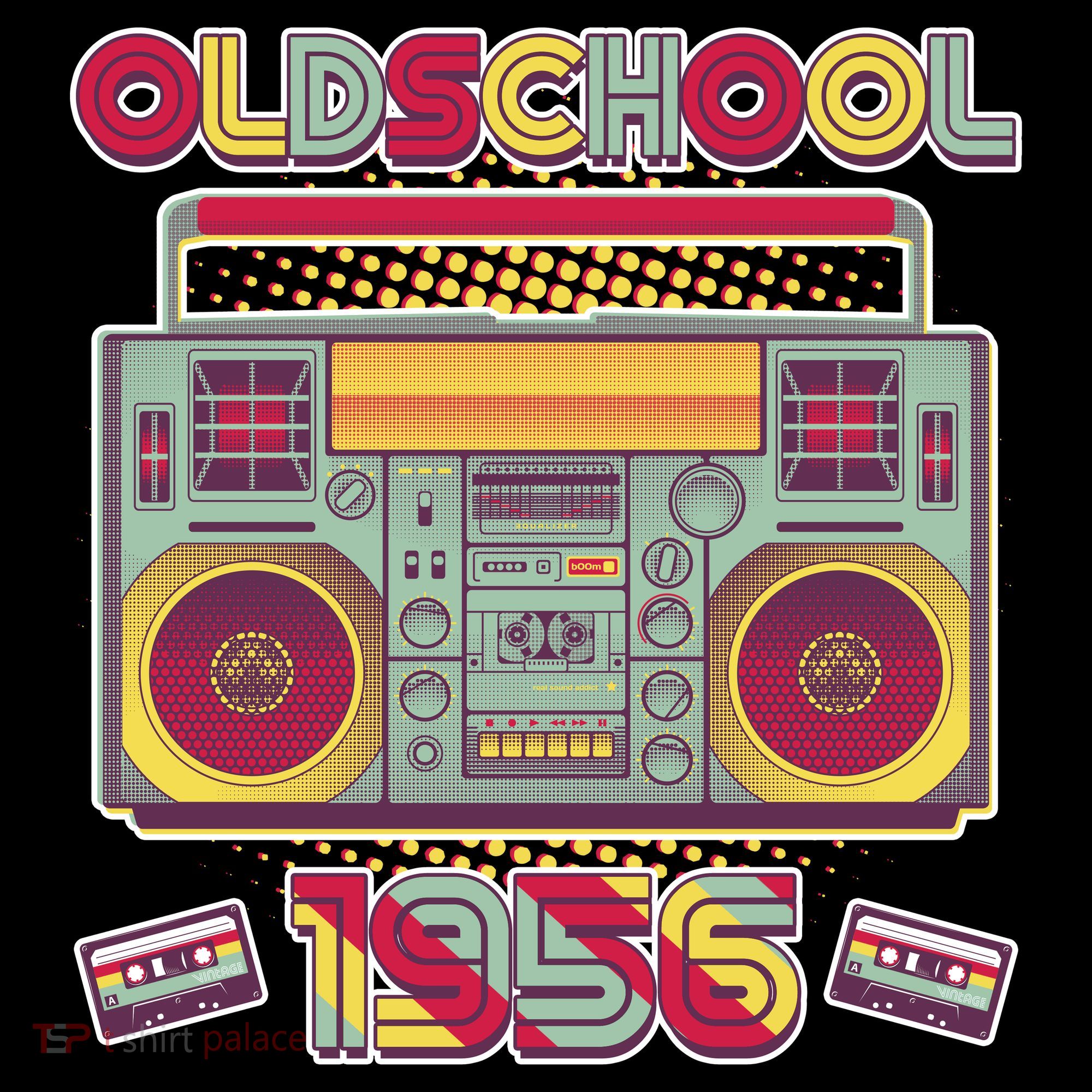 70th Birthday Oldschool Boombox 1956 Coffee Mug