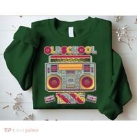70th Birthday Oldschool Boombox 1956 Sweatshirt thumb 2