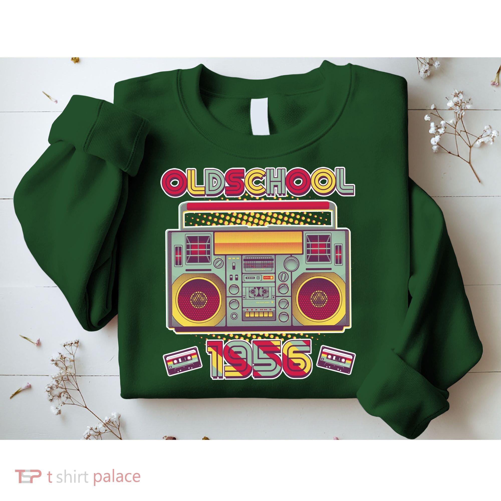 70th Birthday Oldschool Boombox 1956 Sweatshirt