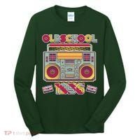70th Birthday Oldschool Boombox 1956 Tall Long Sleeve Shirt thumb 0