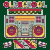 70th Birthday Oldschool Boombox 1956 Mousepad thumb 1
