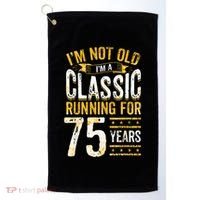 75th Birthday Present I 75 Year Old Classic Golf Towel thumb 0