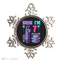 7th Birthday Party Llama Pinata Girl Bruh Im 7 Ornament thumb 0