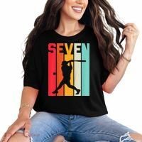 7th Birthday Retro Baseball 7 Years Old Comfort Colors T-Shirt thumb 0