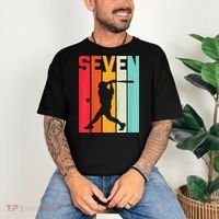 7th Birthday Retro Baseball 7 Years Old Comfort Colors T-Shirt thumb 3