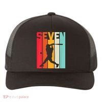 7th Birthday Retro Baseball 7 Years Old Yupoong Adult 5-Panel Trucker Hat thumb 0