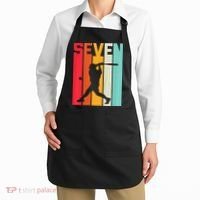 7th Birthday Retro Baseball 7 Years Old Apron thumb 2