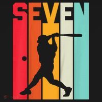 7th Birthday Retro Baseball 7 Years Old City Backpack thumb 2