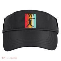 7th Birthday Retro Baseball 7 Years Old Adult Drive Performance Visor thumb 0