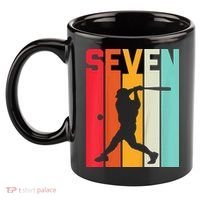 7th Birthday Retro Baseball 7 Years Old 11oz C Handle Ceramic Mug thumb 2
