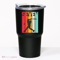 7th Birthday Retro Baseball 7 Years Old Tumbler thumb 0