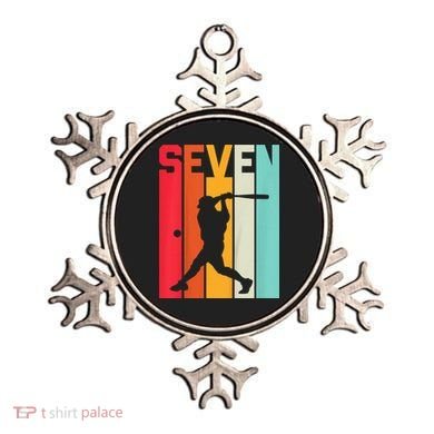 7th Birthday Retro Baseball 7 Years Old Ornament