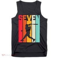 7th Birthday Retro Baseball 7 Years Old Tank Top thumb 0