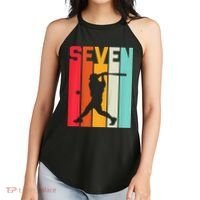 7th Birthday Retro Baseball 7 Years Old Women's Perfect Tri Rocker Tank thumb 2