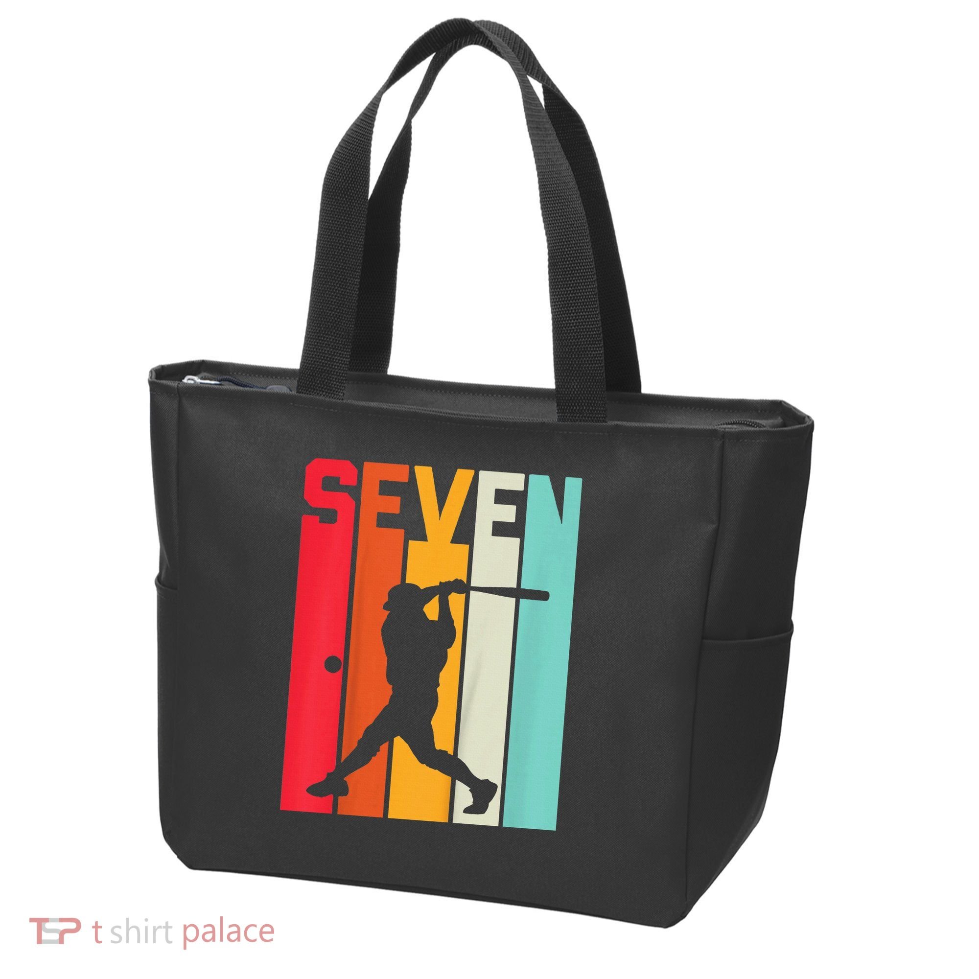 7th Birthday Retro Baseball 7 Years Old Tote Bag