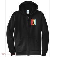 7th Birthday Retro Baseball 7 Years Old Full Zip Hoodie thumb 0