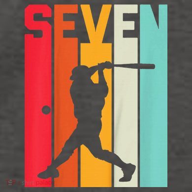 7th Birthday Retro Baseball 7 Years Old Vector Backpack