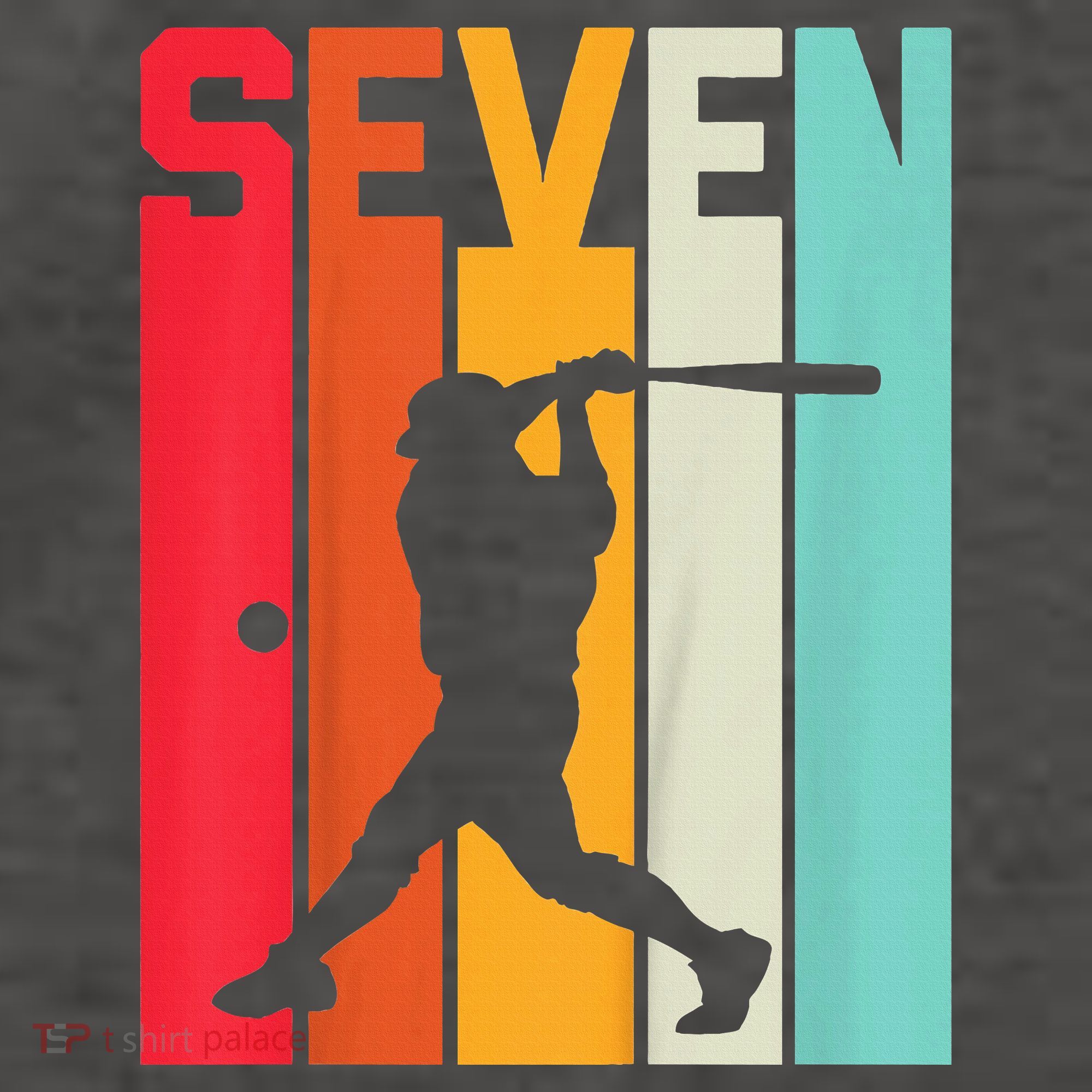 7th Birthday Retro Baseball 7 Years Old Vector Backpack