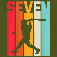 7th Birthday Retro Baseball 7 Years Old The Baniff Cuffed Pom Beanie thumb 2