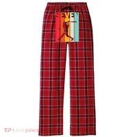 7th Birthday Retro Baseball 7 Years Old Women's Flannel Plaid Pajama Pants thumb 0