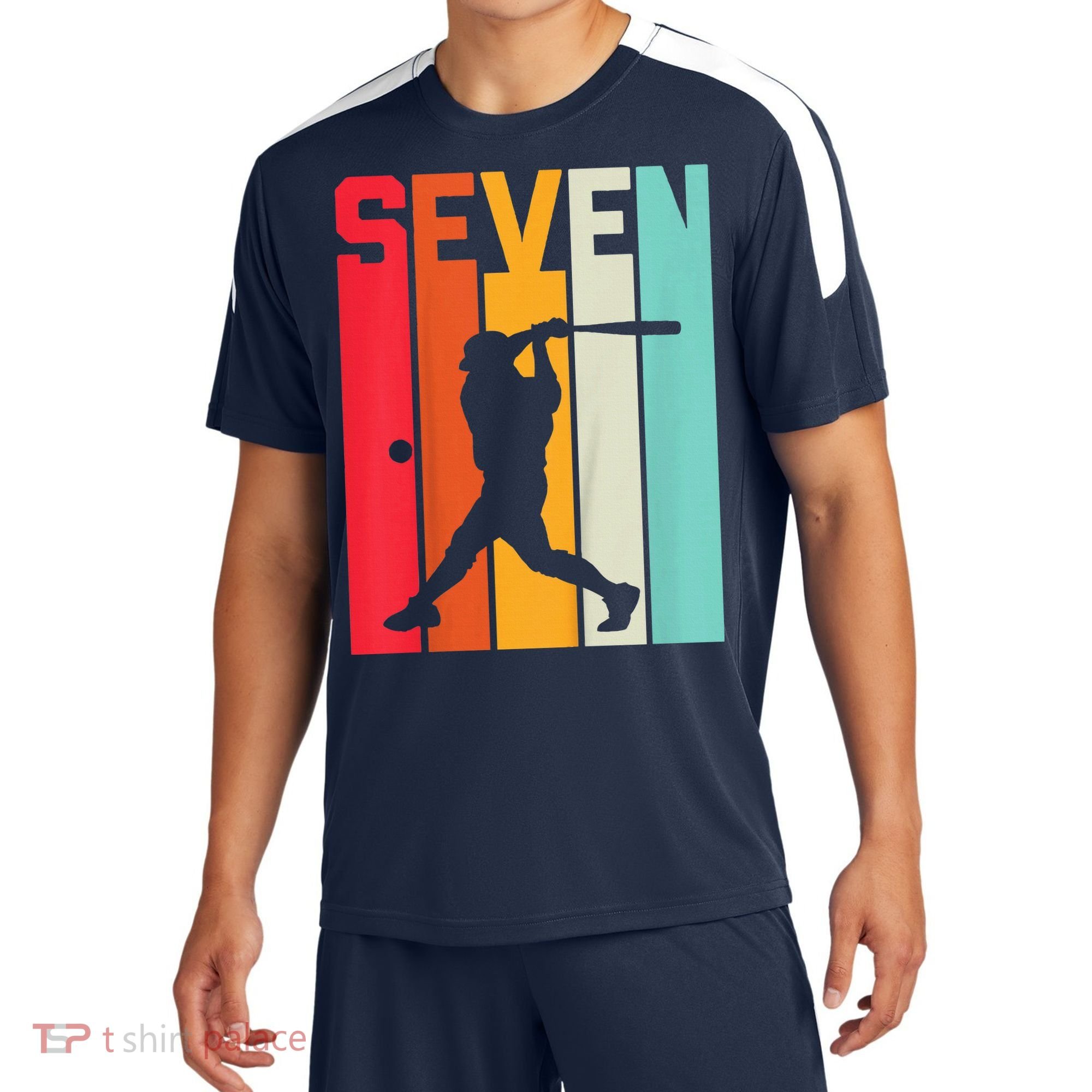 7th Birthday Retro Baseball 7 Years Old Soccer Jersey