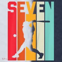 7th Birthday Retro Baseball 7 Years Old Soccer Jersey thumb 4