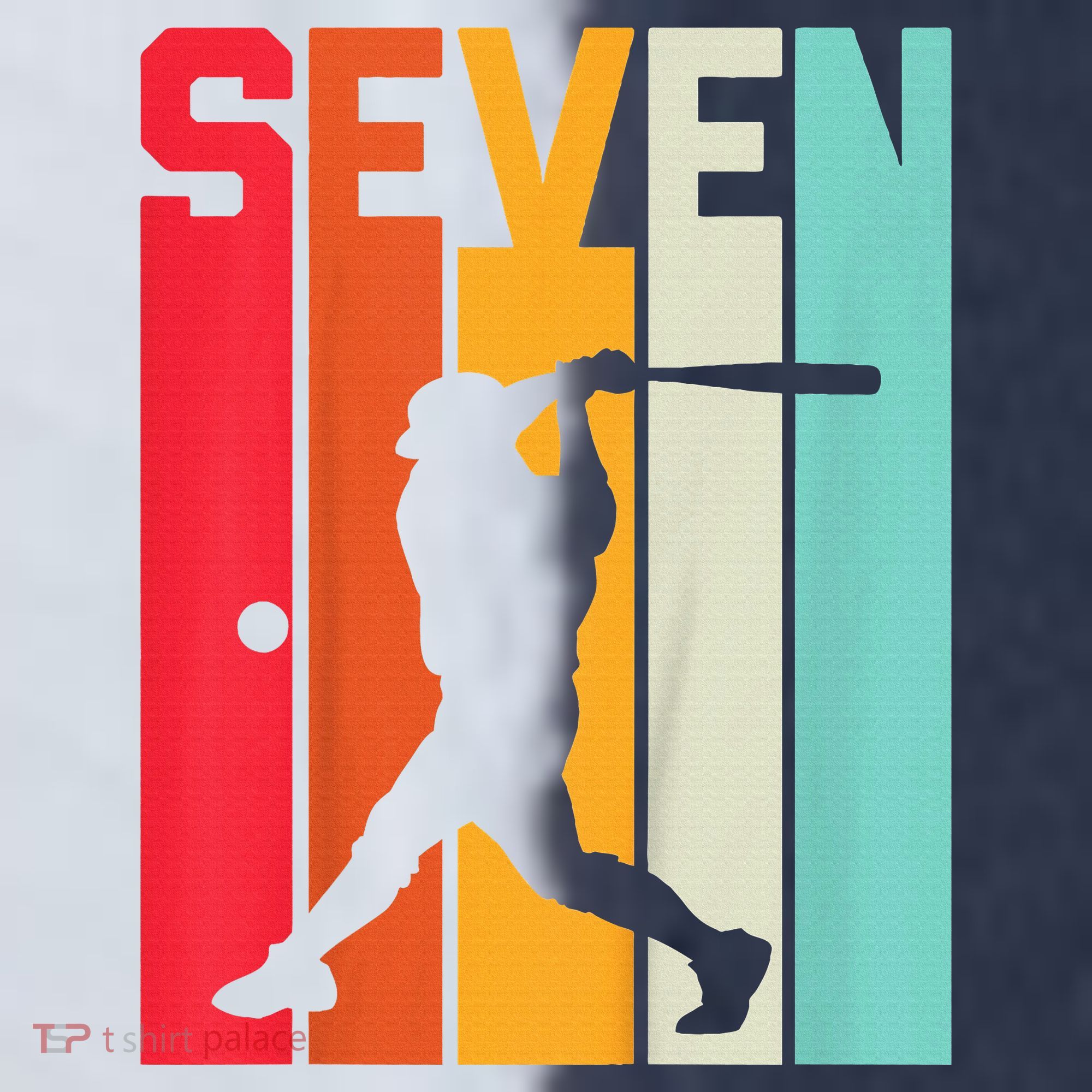 7th Birthday Retro Baseball 7 Years Old Soccer Jersey