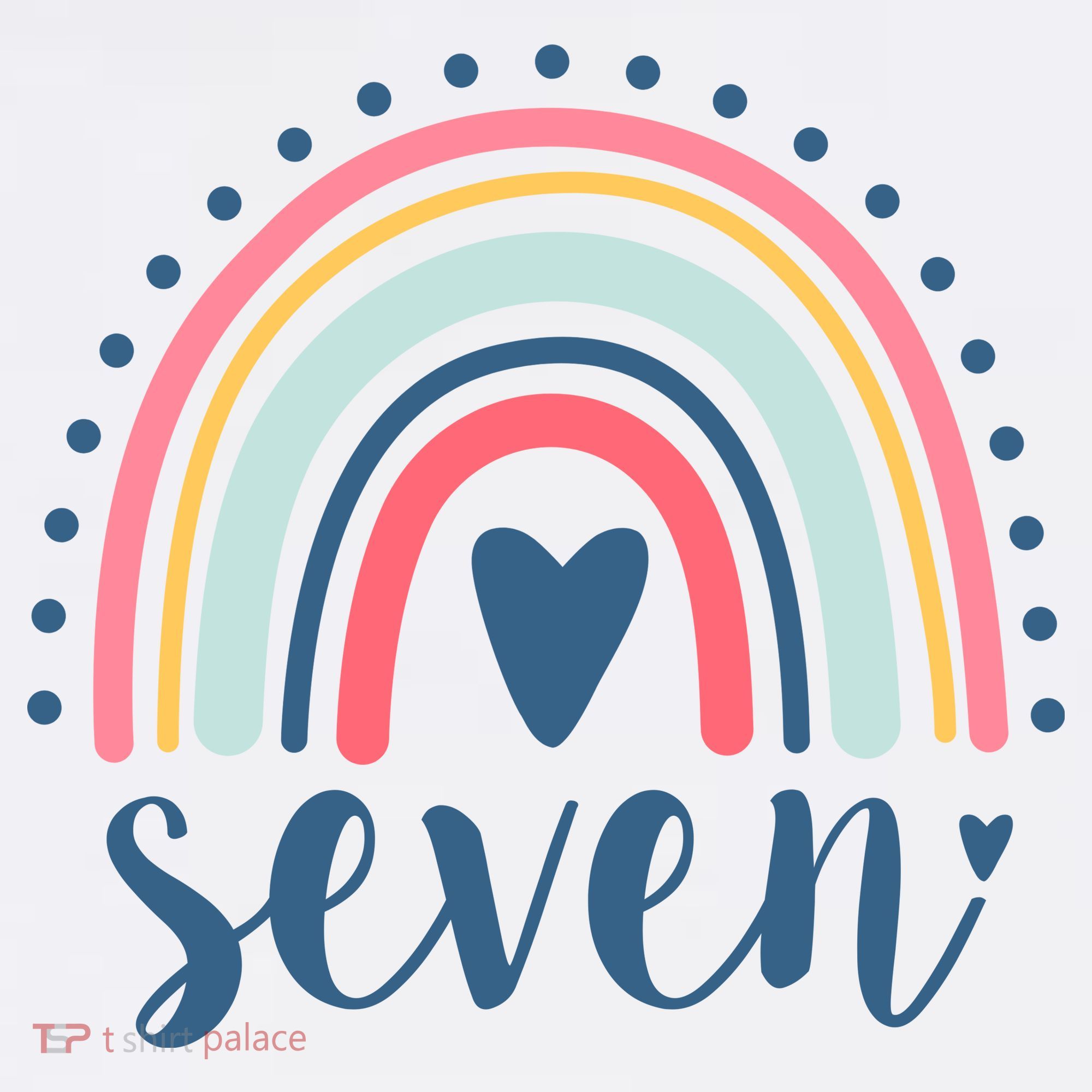 7th Birthday Rainbow Seven Year Old Cute Women's Tank Top
