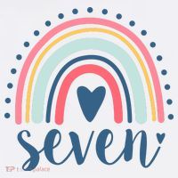 7th Birthday Rainbow Seven Year Old Cute Kids Sweatshirt thumb 2
