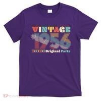 70th Birthday Retro Style Vintage 1956 Original Parts T-Shirt thumb 0