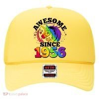 70th Birthday Rainbow Unicorn Awesome Since 1956 Hat thumb 0