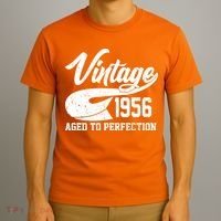 70th Birthday Sporty Vintage 1956 Age To Perfection  T-Shirt thumb 3