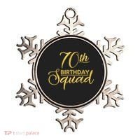 70th Birthday Squad Party Birthday Bday Yellow Gold Birthday Ornament thumb 0