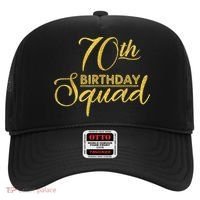 70th Birthday Squad Party Birthday Bday Yellow Gold Birthday Hat thumb 0