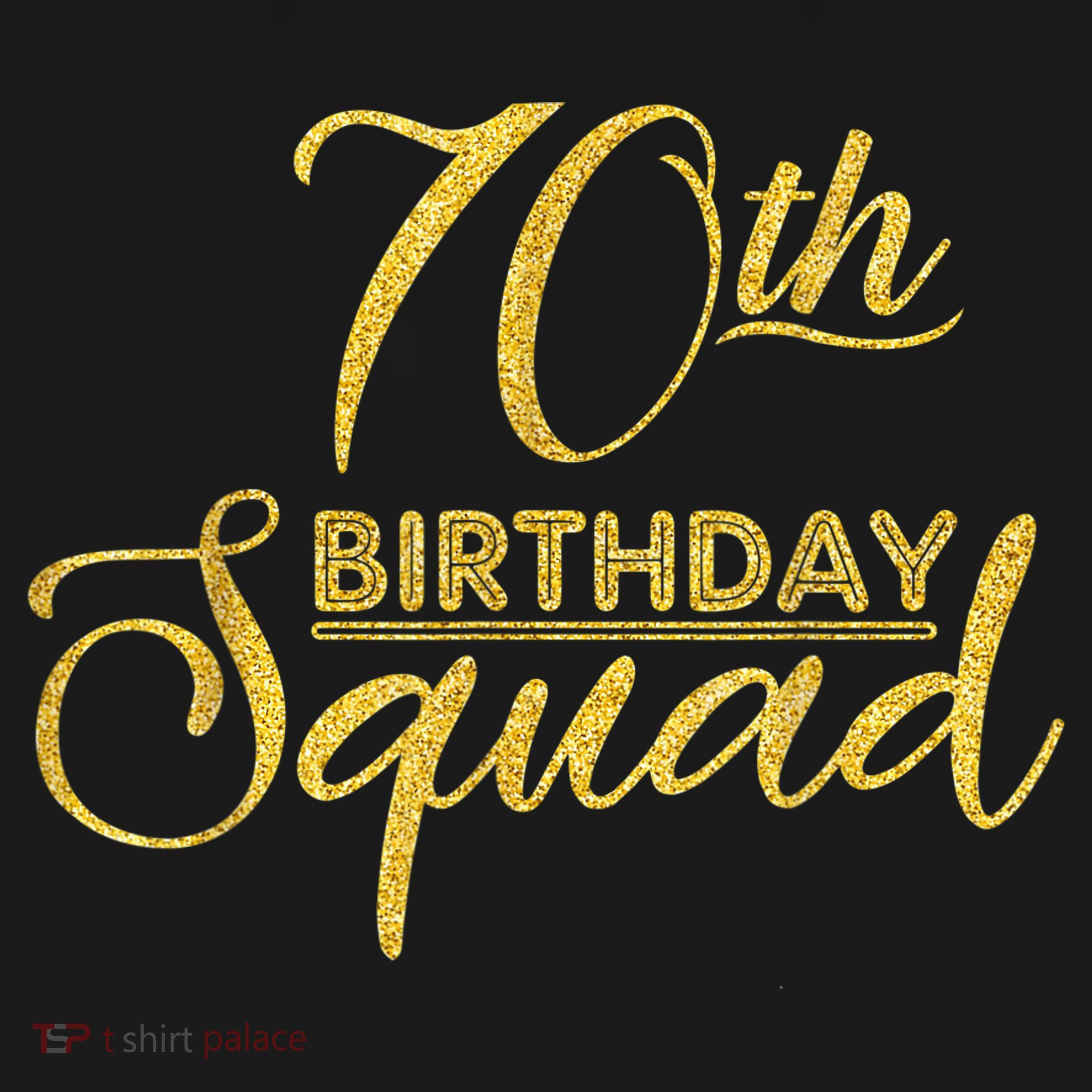 70th Birthday Squad Party Birthday Bday Yellow Gold Birthday Visor