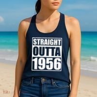 70th Birthday Straight Outta 1956 Women's Tank Top thumb 2