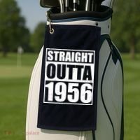 70th Birthday Straight Outta 1956 Golf Towel thumb 2